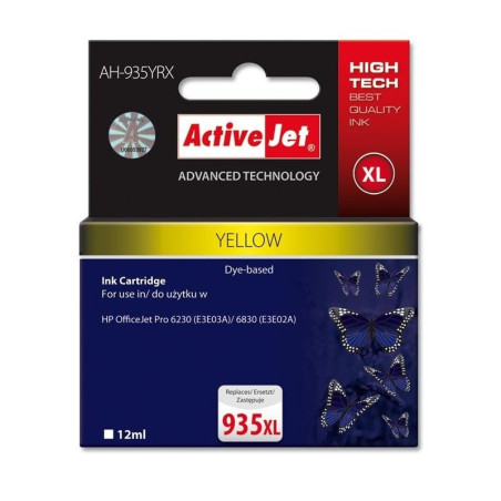 Cartuccia activejet per hp 935xl premium 12ml giallo [ah-935yrx]