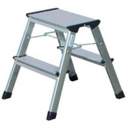 Scala krause treppy 2x2 2gradini alluminio argento [130020]