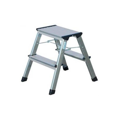 Scala krause treppy 2x2 2gradini alluminio argento [130020]