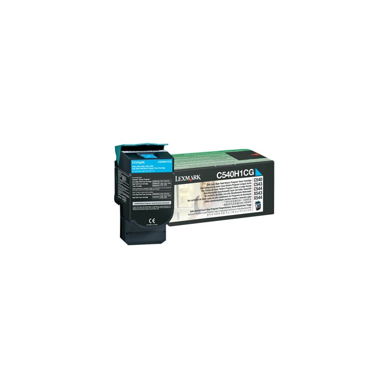 Toner lexmark ciano c540 c543 c544 x543 alta capacita' [c540h1cg]