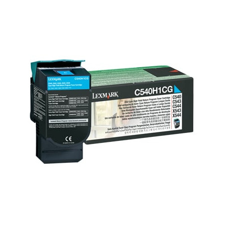 Toner lexmark ciano c540 c543 c544 x543 alta capacita' [c540h1cg]