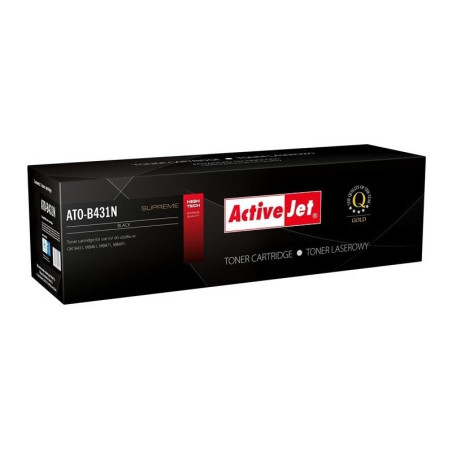 Toner activejet per oki 44574902 10 000pagine nero [ato-b431n]