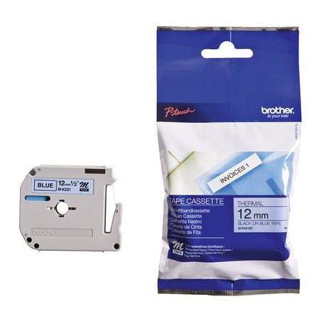 Cassetta nastro brother m-k531 colore nastro: blu colore carattere:nero