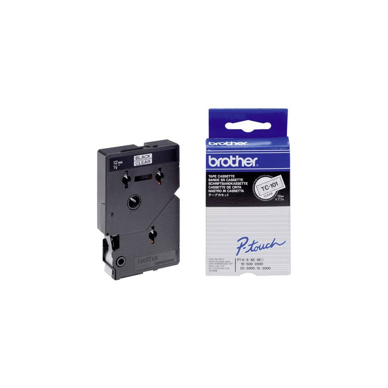 Cassetta nastro brother tc-101 colore nastro: trasparente colore
