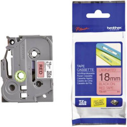 Cassetta nastro brother tze441 colore nastro: rosso colore carattere:nero