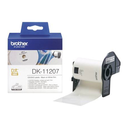 Brother Ø 58 mm pellicola bianco 100 pz. permanente dk11207 dk-11207