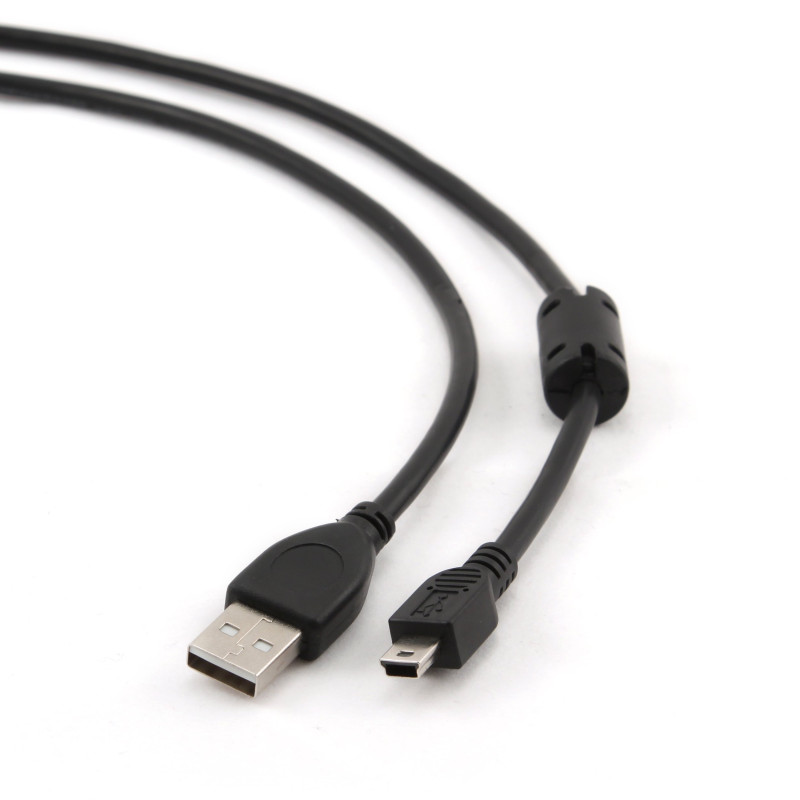 Cavo gembird (usb m - mini usb m 1.8 m nero) [ccp-usb2-am5p-6]