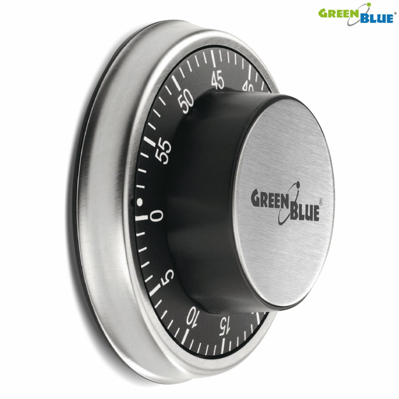 Timer da cucina greenblue gb152 magnetico nero/argento [hdgeewetimgb152]