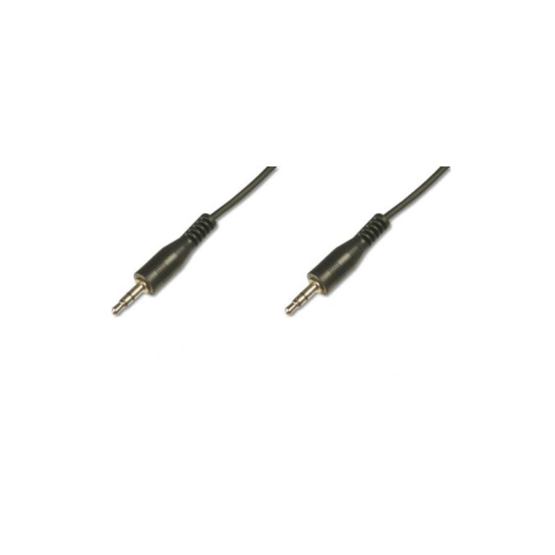 Cavo audio digitus 3,5mm a 3,5mm m/m 1,5m nero
