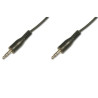 Cavo audio digitus 3,5mm a 3,5mm m/m 1,5m nero