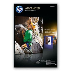 Carta fotografica hp lucida advance 10x15cm 100fogli nero/blu/bianco