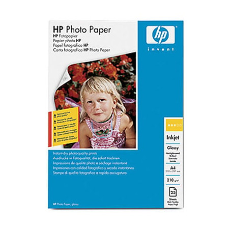 Carta fotografica hp 25 fogli advanced lucida a4 [q5456a]