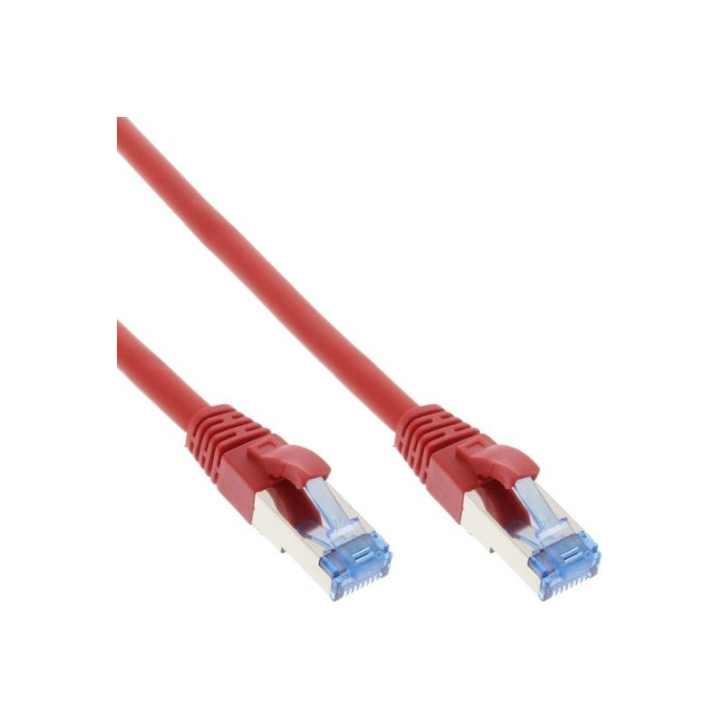 Cavo di rete patch inline cat.6a, s/ftp (pimf), 500mhz, 1m rosso