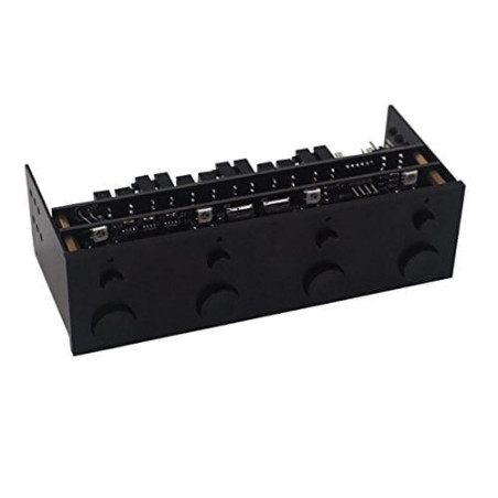 Controller ventole lamptron cfm36 led-rgb per pci-slot nero