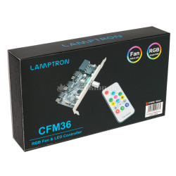 Controller ventola lamptron cfp30 led rgb slot pci nero