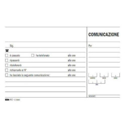 Blocco comunicazioni telefoniche edipro 50/50 fogli autoricopianti