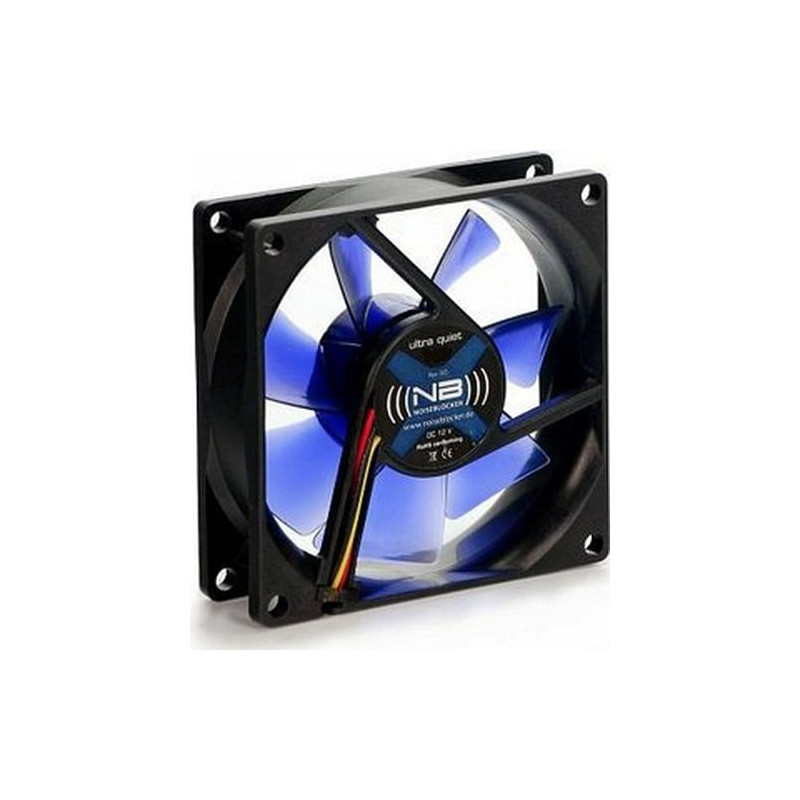 Ventola 80x80 noiseblocker blacksilent fan x2