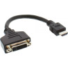 Cavo adattatore inline hdmi a dvi 0,2m nero [17670i]