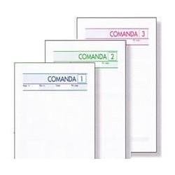 Blocco comande bm 25 fogli 3 copie autocopiante 10x17cm art 512/3