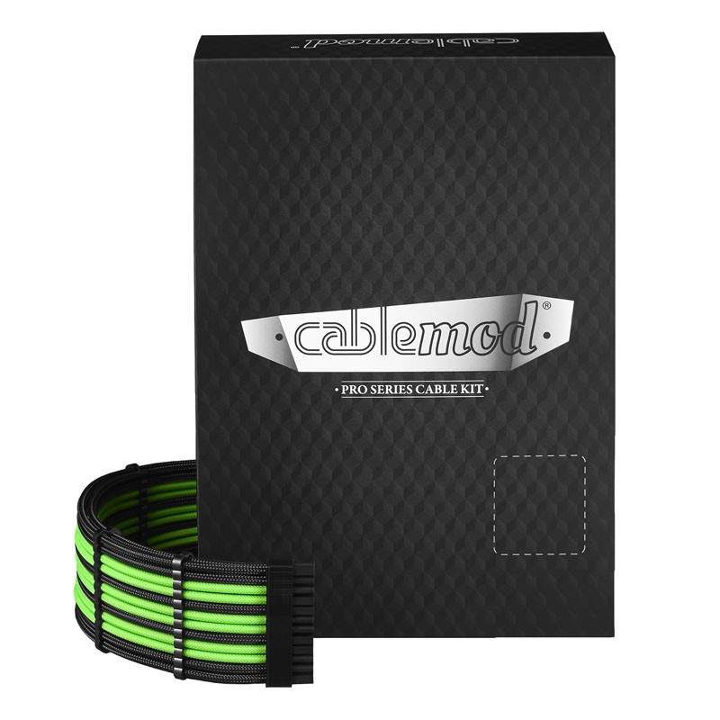 Set cavi cablemod pro c-series kit rmi,rmx nero/verde- modmesh