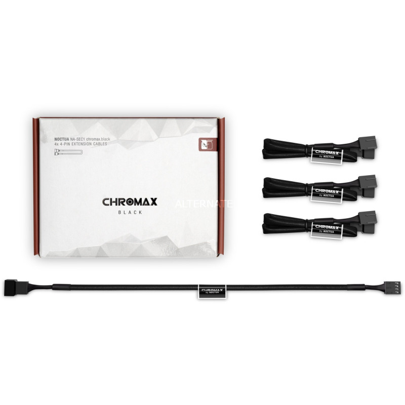 Cavo prolunga noctua na-sec1 chromax pwm 4pin nero [na-sec1