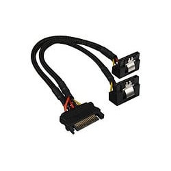 Cavo alimentazione y sharkoon 1x sata 2x sata 90? nero [4044951018918]
