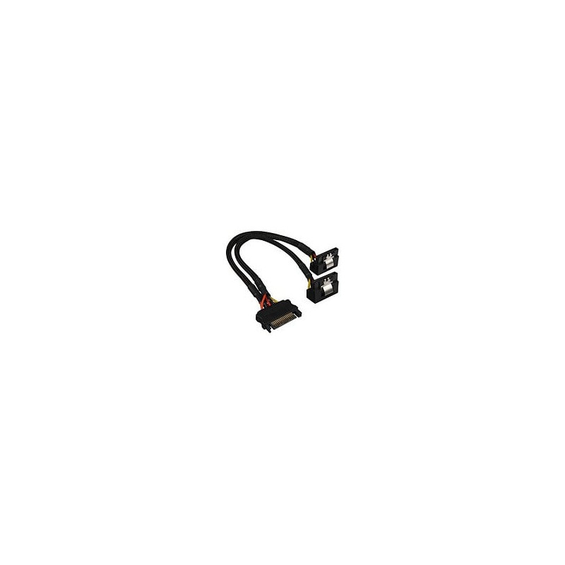 Cavo alimentazione y sharkoon 1x sata 2x sata 90? nero [4044951018918]