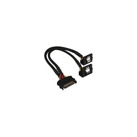 Cavo alimentazione y sharkoon 1x sata 2x sata 90? nero [4044951018918]