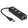 Hub usb silverstone sst-ep04 3x usb 3.1 1xrj45 [sst-ep04]