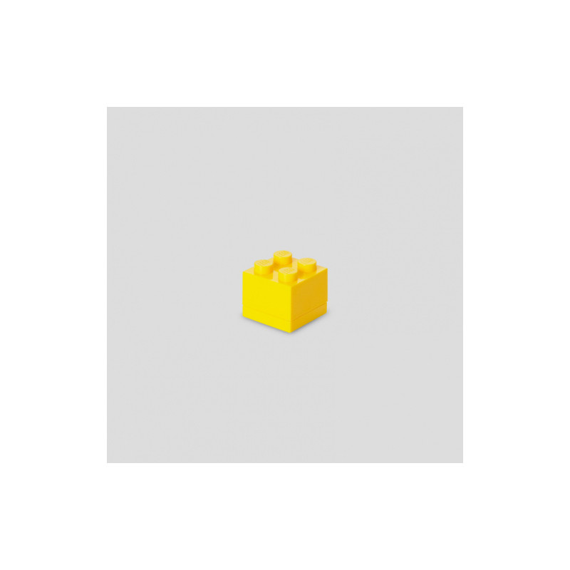 Contenitore mini a mattoncino lego giallo [40111732]