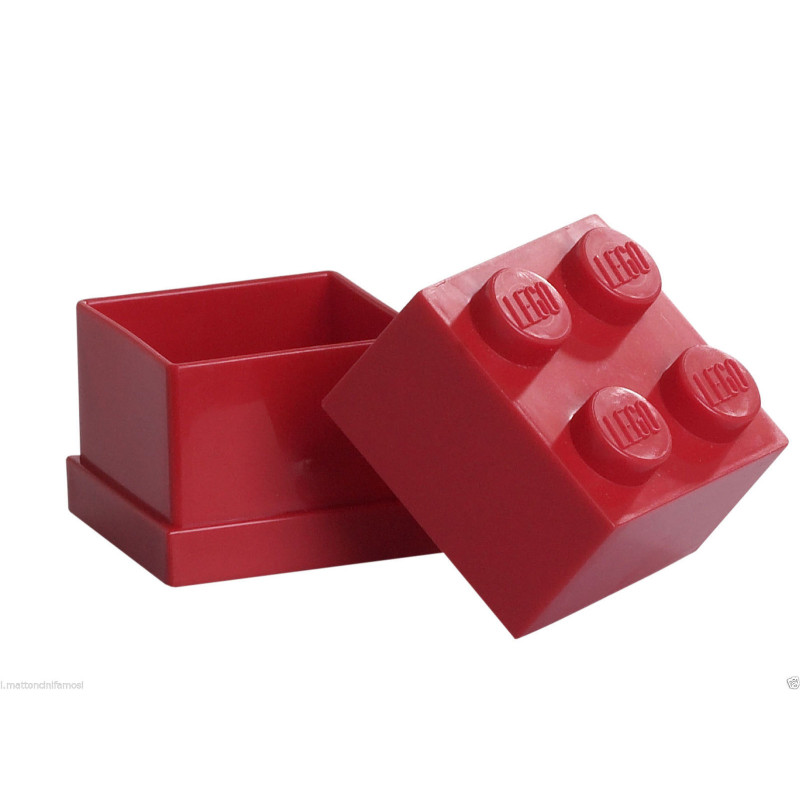 Contenitore mattoncino lego mini box 4 rosso [40111730]