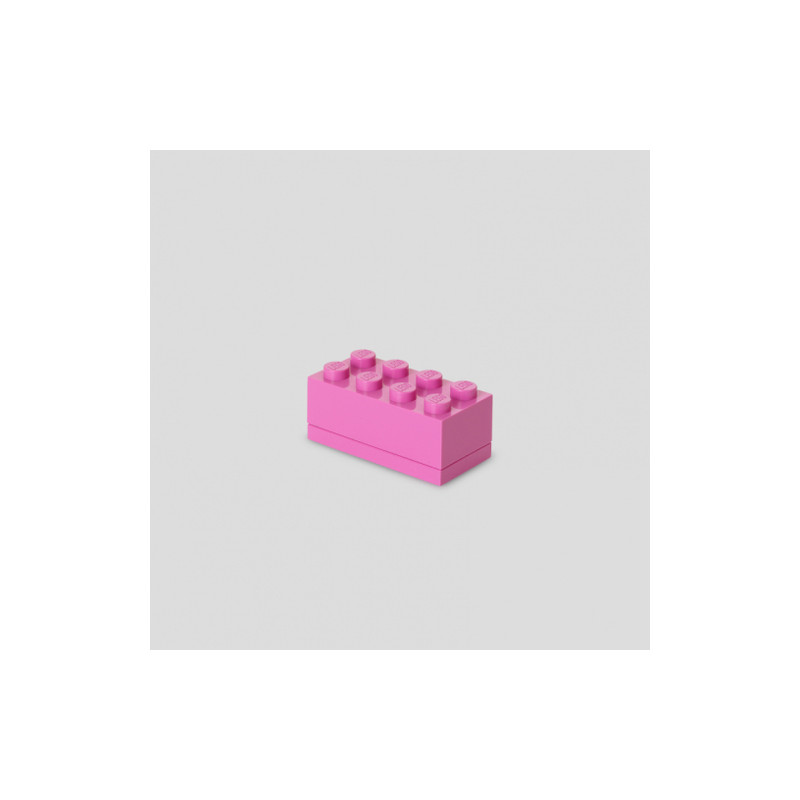 Contenitore a mattoncino lego mini box con 8 inserti (viola brillante)