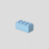 Contenitore a mattoncino lego mini box con 8 inserti (light royal