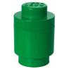 Contenitore tondo lego 1 sporgenza verde scuro [40301734]