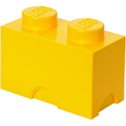Contenitore mattoncino lego 2 bottoncini (giallo acceso) [40021732]