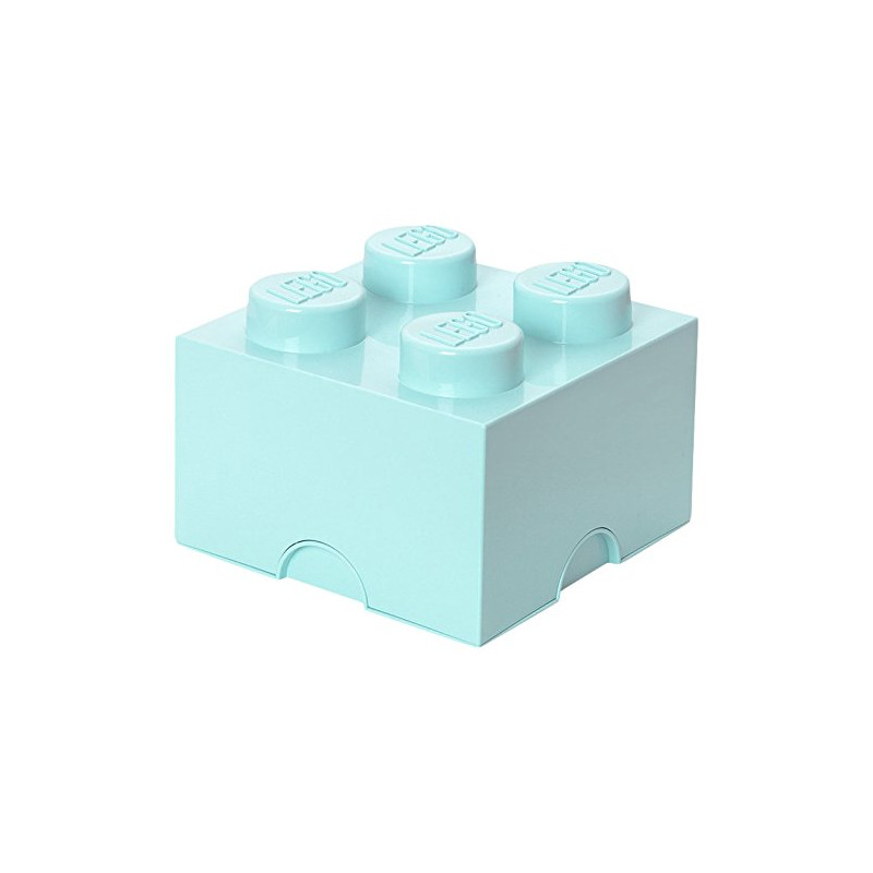 Contenitore mattoncino lego 4 bottoncini celeste [40031743]