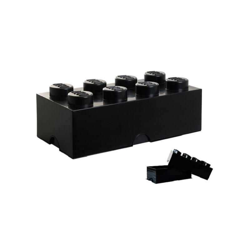 Contenitore mattoncino lego 8 nero [40041733]