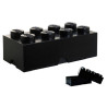 Contenitore mattoncino lego 8 nero [40041733]