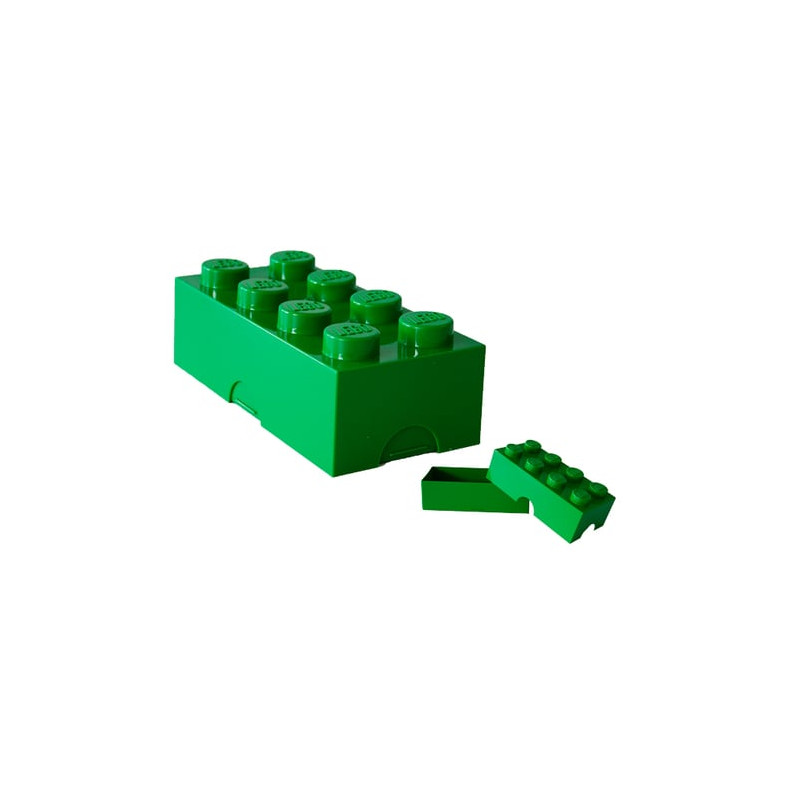 Contenitore mattoncino lego 8 verde scuro [40041734]