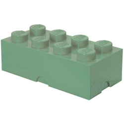 Contenitore mattoncino lego 8 verde sabbia [40041747]