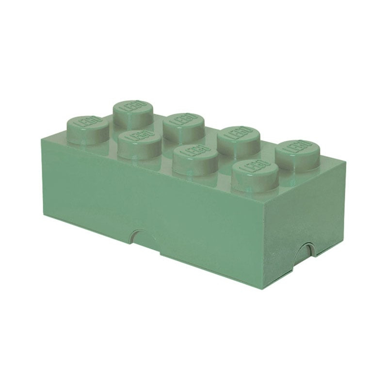 Contenitore mattoncino lego 8 verde sabbia [40041747]