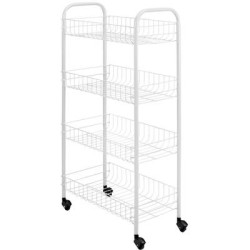 Metaltex pisa carrello portatutto 4 piani 41x23x84cm [340634014]