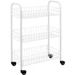 Metaltex siena carrello portatutto 3 piani 41x23x63cm [340633014]