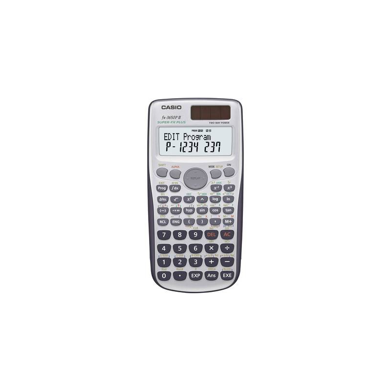 Calcolatrice per la scuola casio fx-3650p ii argento display