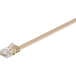 Cavo di collegamento rj45 rete cat 6 u/utp 10 m marrone chiaro altamente