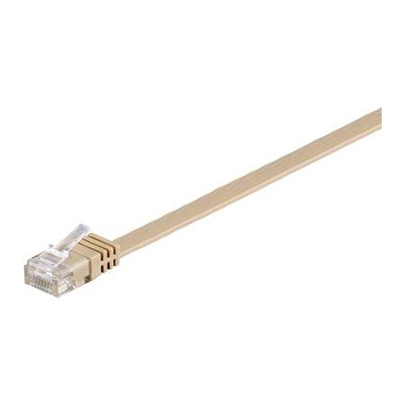 Cavo di collegamento rj45 rete cat 6 u/utp 10 m marrone chiaro altamente