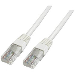 Cavo di collegamento rj45 rete cat 6 u/utp 2 m bianco privo di alogeni