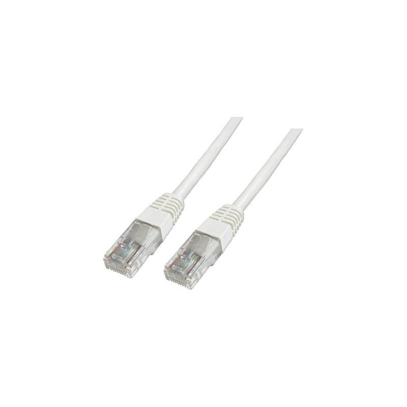 Cavo di collegamento rj45 rete cat 6 u/utp 2 m bianco privo di alogeni