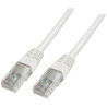 Cavo di collegamento rj45 rete cat 6 u/utp 2 m bianco privo di alogeni