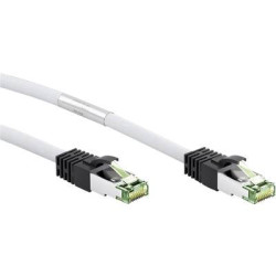 Cavo di collegamento rj45 rete cat 8.1 s/ftp 5 m bianco privo di